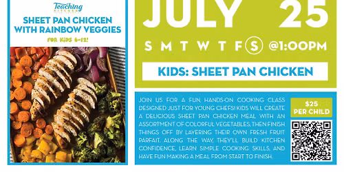 Kids Teaching Kitchen Class (Ages 6-12)