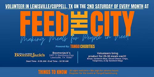 Feed The City Lewisville\/Coppell: Making Meals for People In Need