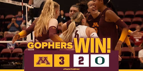 Oregon Ducks at Minnesota Golden Gophers Womens Volleyball at Maturi Pavilion
