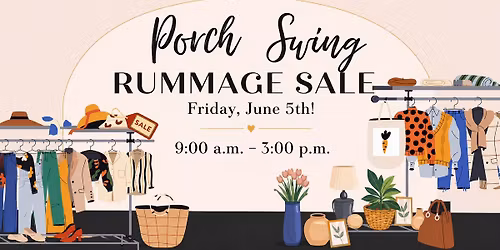 Porch Swing Rummage Sale!