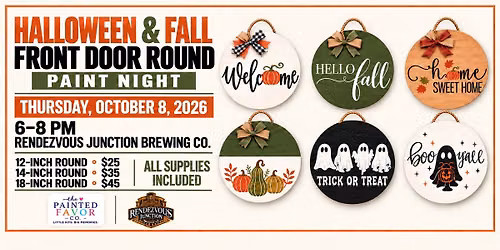 Halloween & Fall Rounds Paint Nite @ Rendezvous Junction Brewing Co