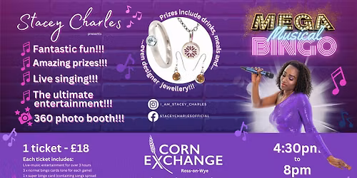 \u2b50MEGA\u2b50 Musical Bingo at the TBC (Ross-on-Wye) - TbC