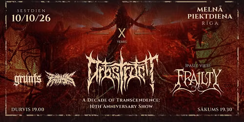 ORBSTRUCT (Death Metal, UA), FRAILTY, EREMOS-IX, GRUNTS