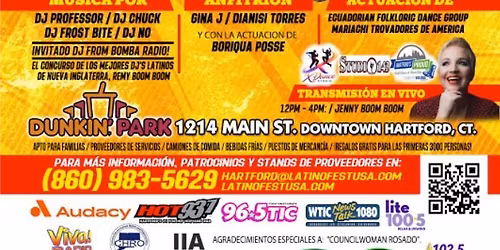 WANTED: SPONSORS & VENDORS for the 11th Annual HARTFORD Latino Fest USA 2026!