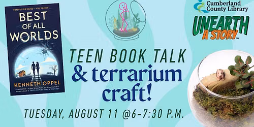 Teen Book Talk and Terrarium Craft