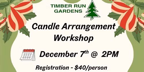 Candle arrangement workshop 