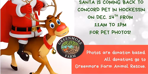 Pet Photos with Santa and Rudolph