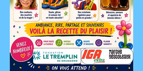 F\u00eate Familiale au profit de la Fondation le Tremplin de Drummond