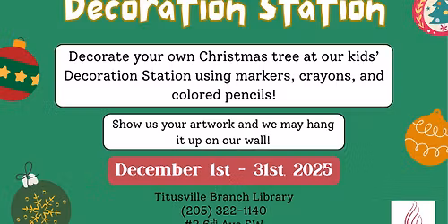 Christmas Tree Decoration Station
