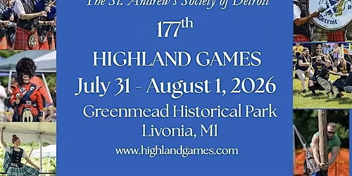 St. Andrew's Society of Detroit 2026 Highland Games Tickets