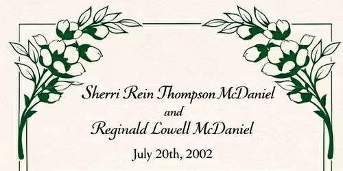 REGGIE AND SHERRI'S VOWEL RENEWAL 