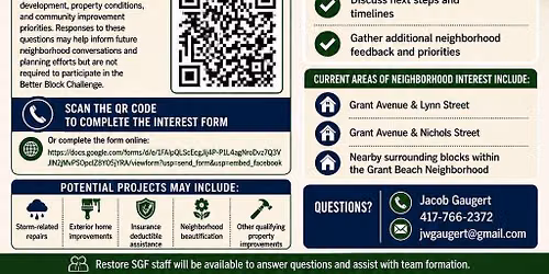 Grant Beach- Restore SGF Better Block Challenge