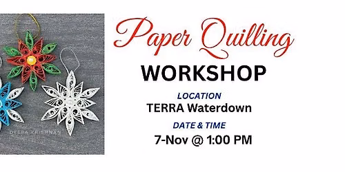 Paper Quilling Workshop - Snowflake Ornament