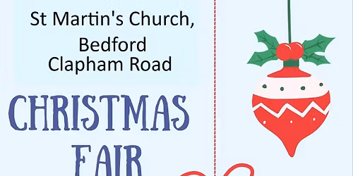 Christmas Fair, St Martin's Church Bedford, Clapham Road