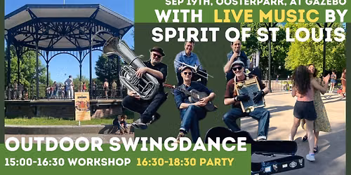 Outdoor Lindy Hop Party with Live Music by Spirit of St. Louis
