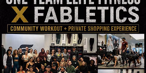FREE Community Workout + Private Shopping Experience Hosted by Fabletics