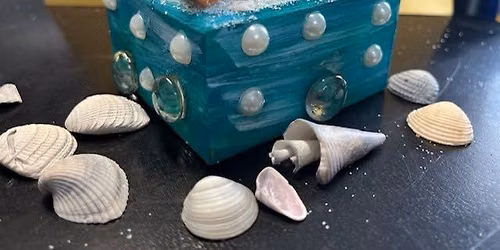 Shell Wooden Keepsake Box