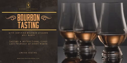 Bourbon Tasting with certified steward Will Baber
