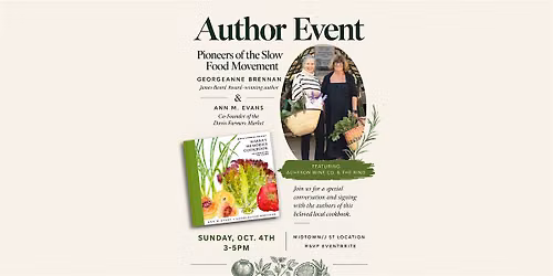 Market Memories Cookbook: An Afternoon w\/ Georgeanne Brennan & Ann M. Davis