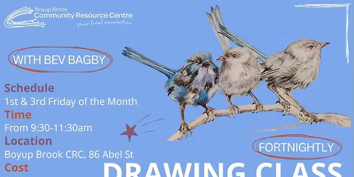 Fortnightly Drawing Class with Bev Bagby