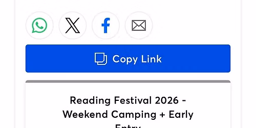 Reading fest early camping