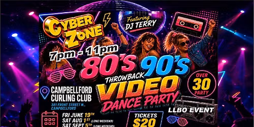 CAMPBELLFORDS 80's \/ 90's VIDEO DANCE PARTY