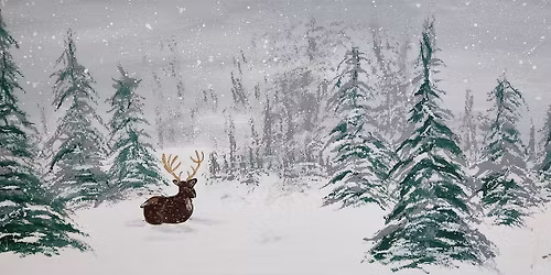 Winter Paint Night - Wilderness Landscape