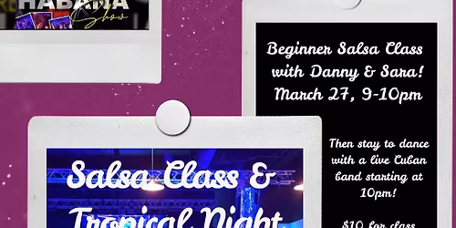 Salsa Class & Tropical Night