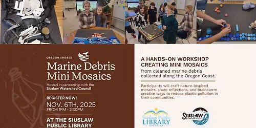 Marine Debris Mini Mosaics Workshop