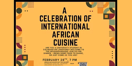 A Celebration of International African Cuisine