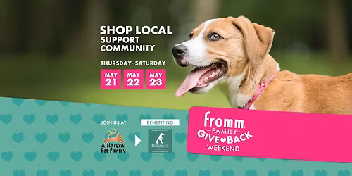 Adoptable Pets at A Natural Pet Pantry for FROMM Shopping Days!
