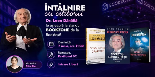 Dr. Leon D\u0103n\u0103il\u0103 te a\u0219teapt\u0103 la standul Bookzone de la Bookfest 