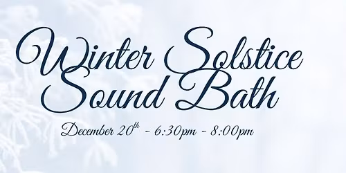 Winter Solstice Sound Bath with Harp