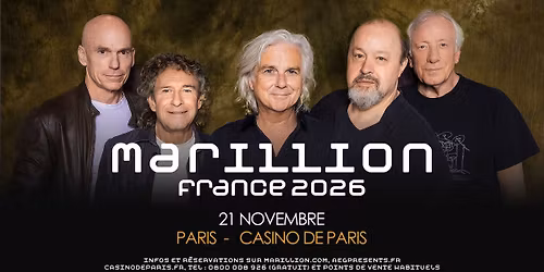 Marillion \u2022 Casino de Paris \u2022 SOLD OUT