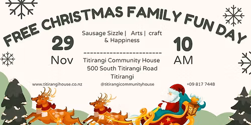 FREE FAMILY FUN DAY @Titirangi