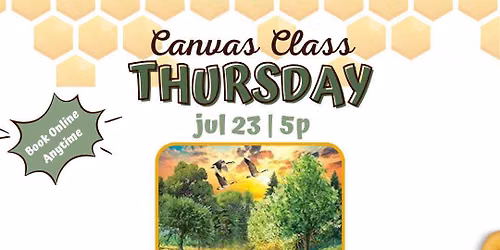 \ud83c\udf05\ud83d\udea3 Lakeside Retreat Canvas Painting Class \ud83d\udea3\ud83c\udf05