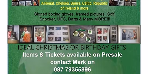 Portlaoise AFC Coffee Morning and Autographed Sporting Memrobilia Sale