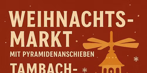 Weihnachtsmarkt mit Pyramidenanschieben