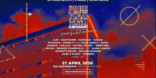 Free Your Mind x Oranjebloesem Kingsday
