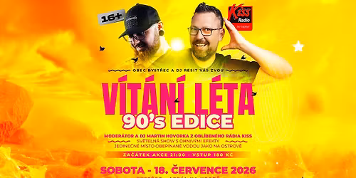 V\u00cdT\u00c1N\u00cd L\u00c9TA 2026| 90\u00b4s edice \ud83d\udc8b | 18. \u010cERVENCE | BYST\u0158EC - are\u00e1l "NA HRAD\u011a"