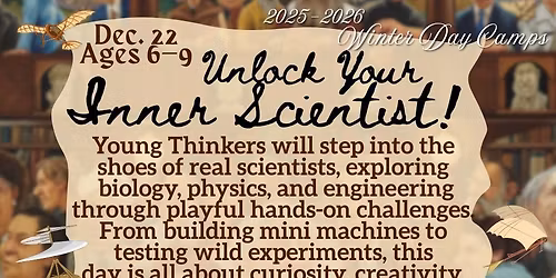 2026 Winter Day Camps: Unlock Your Inner Scientist & Print, Animate & Create!