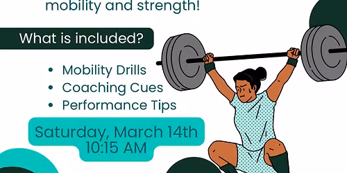 Overhead Workshop with RCVR Performance Clinic