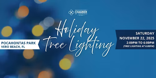 3rd Annual Tree Lighting Festival at Pocahontas Park in Downtown Vero Beach!