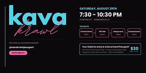 Kava Krawl Passport Kava Krawl - Dania Beach
