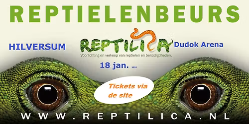 HILVERSUM reptielenbeurs 18 januari 2026