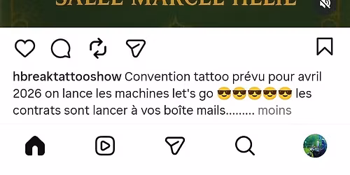 H'Break tattoo show coutances salle Marcel H\u00e9lie 