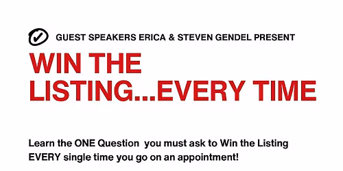 Win The listing.. Every Time
