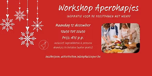Workshop "Aperohapjes" met Wendy * VOLZET *