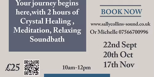 Monday Morning Sound Bath & Crystal Healing with Sally and Michelle.