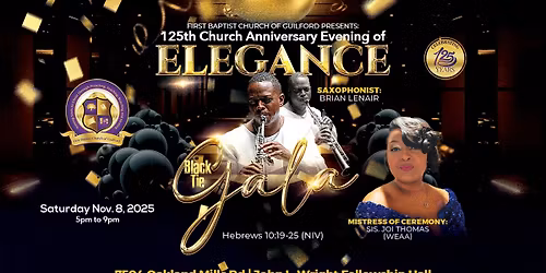 125th Church Anniversary - Evening of Elegance Black Tie Gala